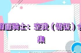 假面骑士：空我（悟饭）合集