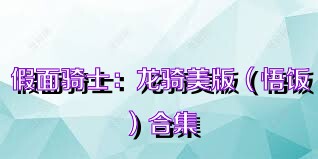 假面骑士：龙骑美版（悟饭）合集