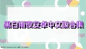 黑白雨夜安卓中文版合集
