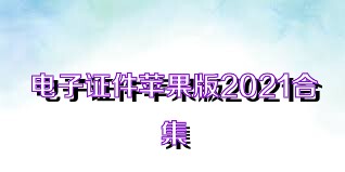 电子证件苹果版2021合集