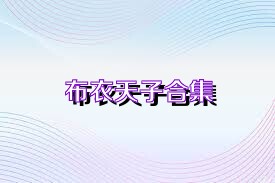 布衣天子合集