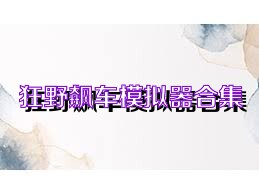 狂野飙车模拟器合集