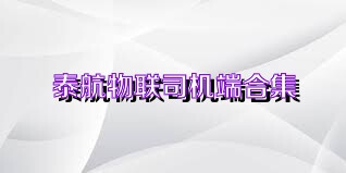 泰航物联司机端合集
