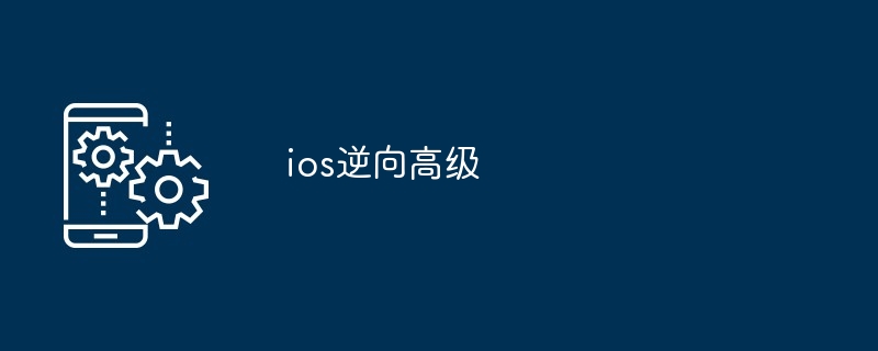 ios逆向高级