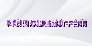 阿浪国际服画质助手合集