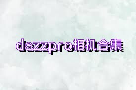 dazzpro相机合集