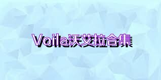 Voila沃艾拉合集