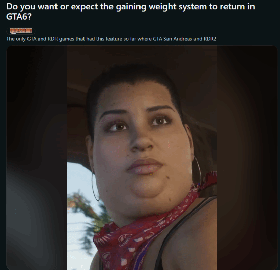GTA6增重系统点燃玩家期待，个性新角色塑造成焦点！