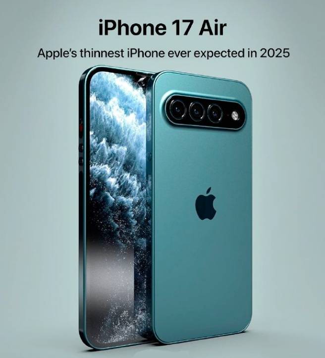 iPhone 17 Air震撼登场：苹果打造史上最薄智能手机，厚度仅6.25mm！