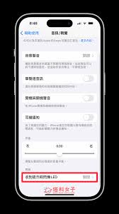 苹果设备设置消息闪光灯提示教程：轻松开启来电闪光提醒