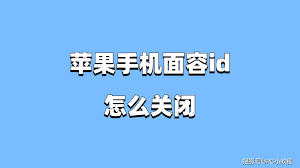 苹果手机取消面容识别功能设置方法详解
