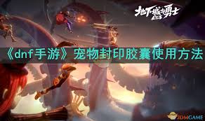 DNF宠物封印胶囊高效用法指南