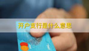 改编开户银行定义及意义