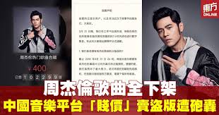 网易云音乐下架周杰伦歌曲：版权纠纷背后的故事