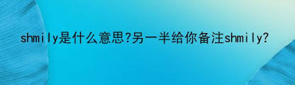 寻觅爱情密码：解锁Shmily另一半的绝美情侣昵称