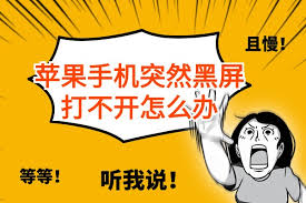 惊了！苹果手机突然黑屏打不开？超实用解决办法大！