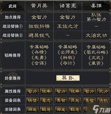 三国谋定天下：黄月英、诸葛亮、姜维超强阵容玩法解析