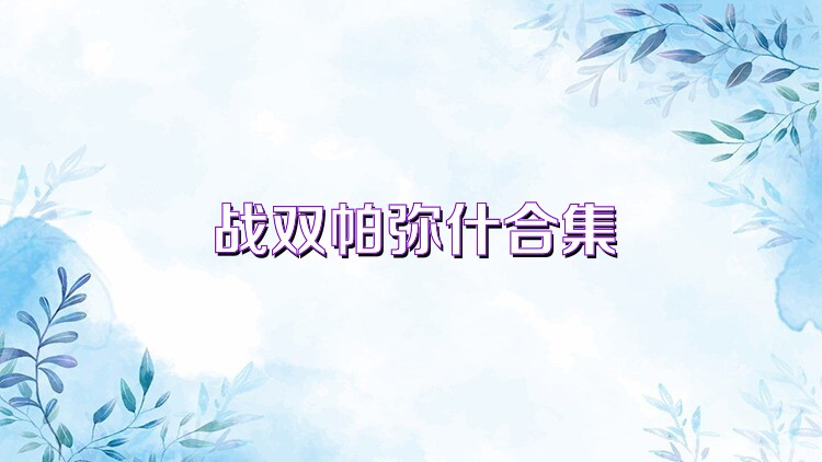 战双帕弥什合集
